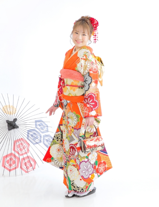 オレンジ　花